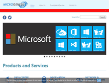 Tablet Screenshot of mgenesis.com